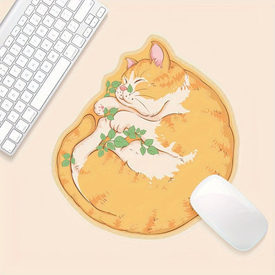 Cartoon Mouse Pad (Orange cat)